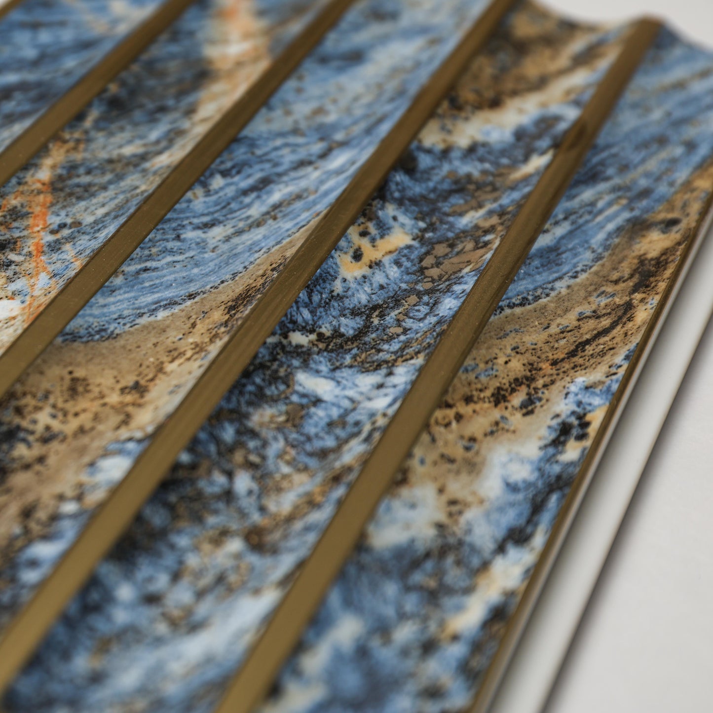 Blue Texture charcoal louver and plank | 9.5 Feet * 6 Inch