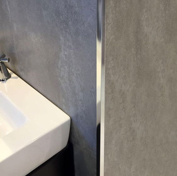 Gold Stainless Steel L Wall Corner Guard Profile | 8 ft