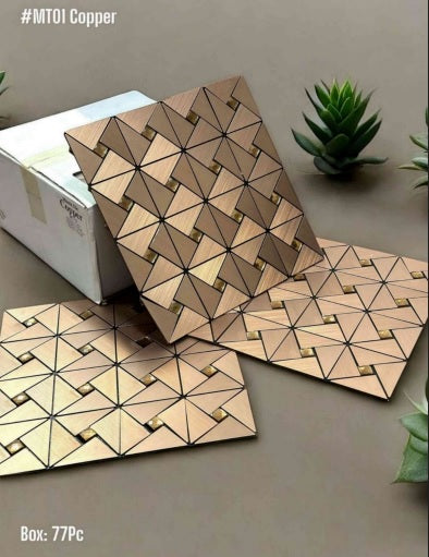 MT01 Copper Self Adhesive Mosaic Tile