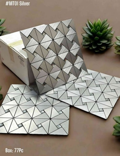 MT01 Silver Self Adhesive Mosaic Tile (Copy)
