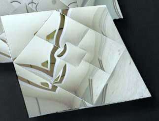 #MT21 Silver Acrylic Self Adhesive Mosaic Tile