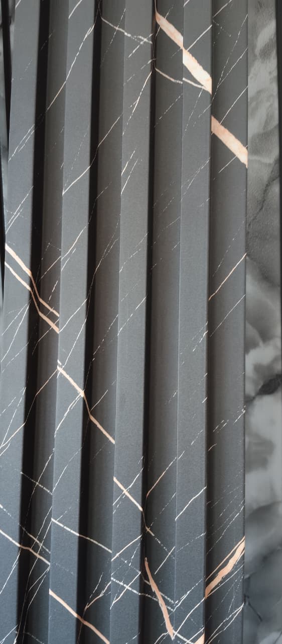 Black Pattern 2 WPC Louver | 10 Feet * 6 inch