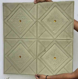#RS 030 Beige Velvet Panel Self Adhesive