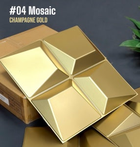 #04 Mosaic Gold 3D PVC Wall and Ceiling Panel