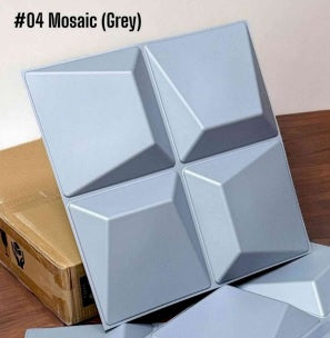 #04 Mosaic Grey 3D PVC Wall and Ceiling Panels
