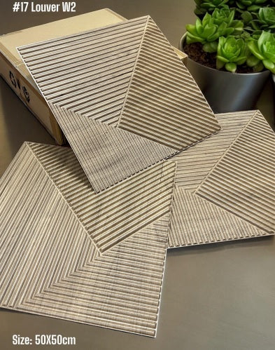 #17 Louver Chapagne Gold PVC Wall and Ceiling Panel