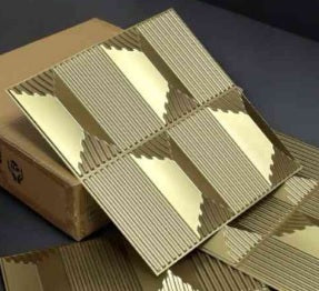 #14 Stone Champagne Gold  3D PVC Wall and Celing Panel