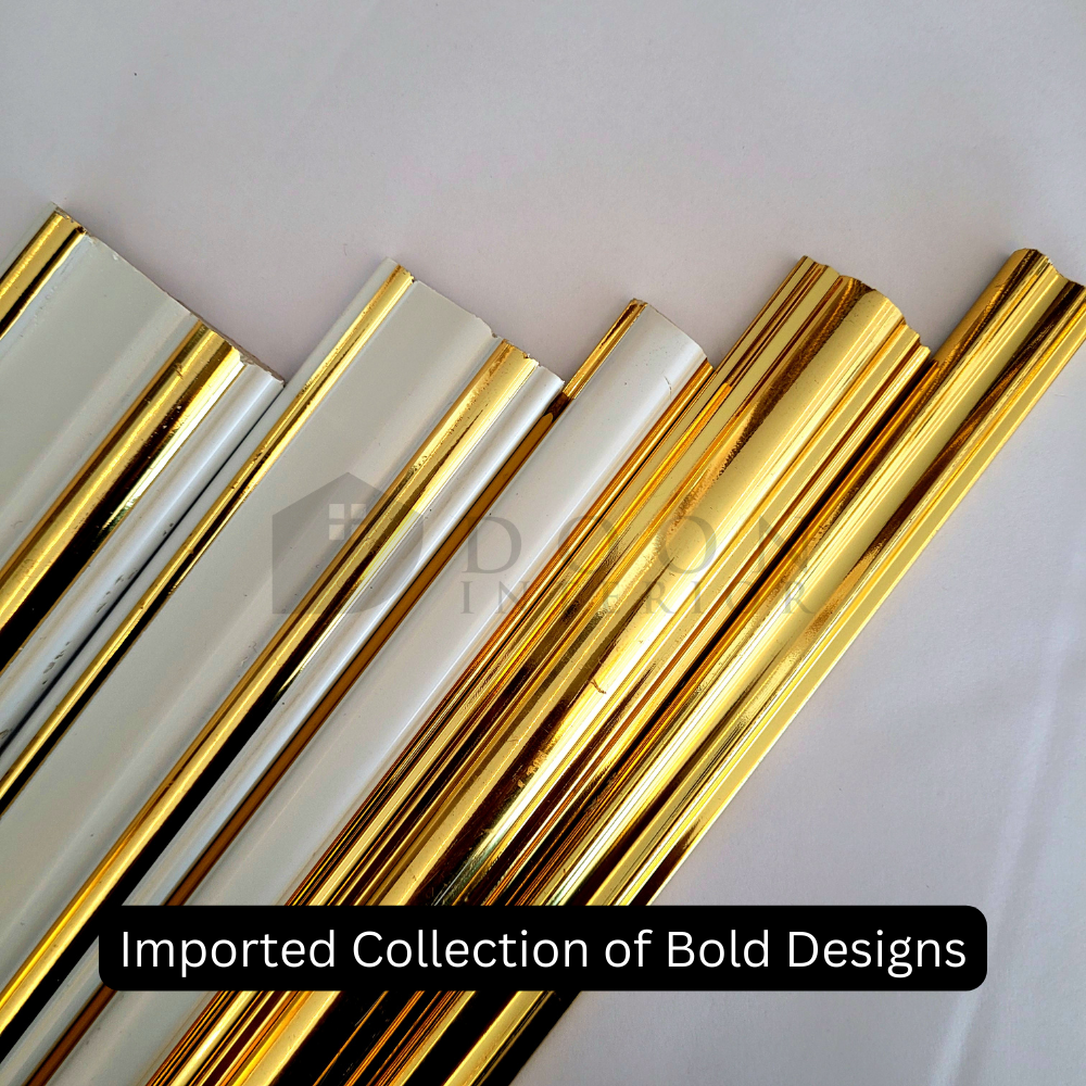 Gold French Moulding pattern 4 for wall | 8 Feet * 20 mm