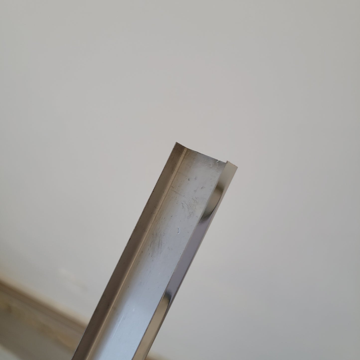 Silver Stainless Steel U Profile | 8 ft