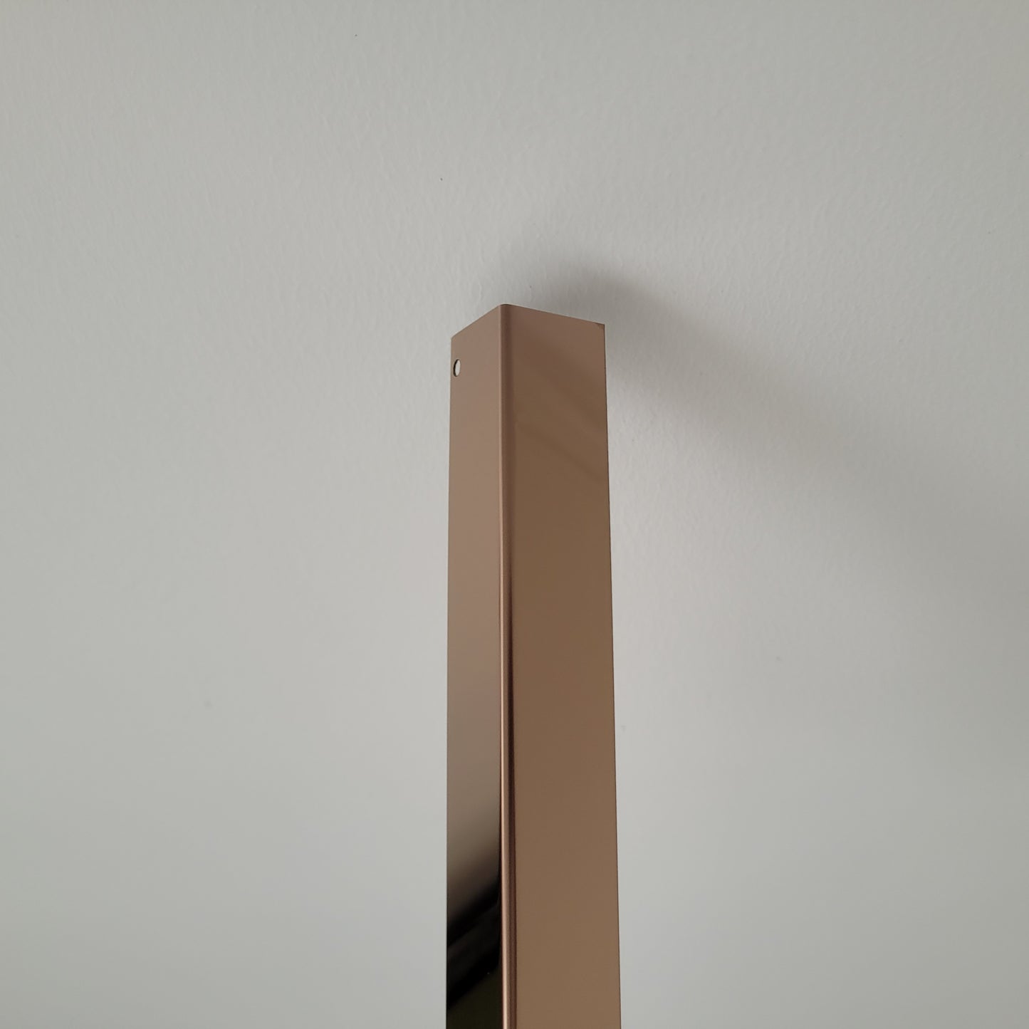 Rose Gold Stainless Steel L Wall Corner Guard Profile | 8 ft