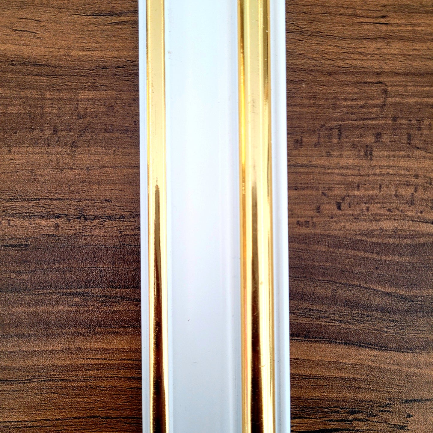 White and Gold French Moulding pattern 1 for wall | 8 Feet * 55 mm