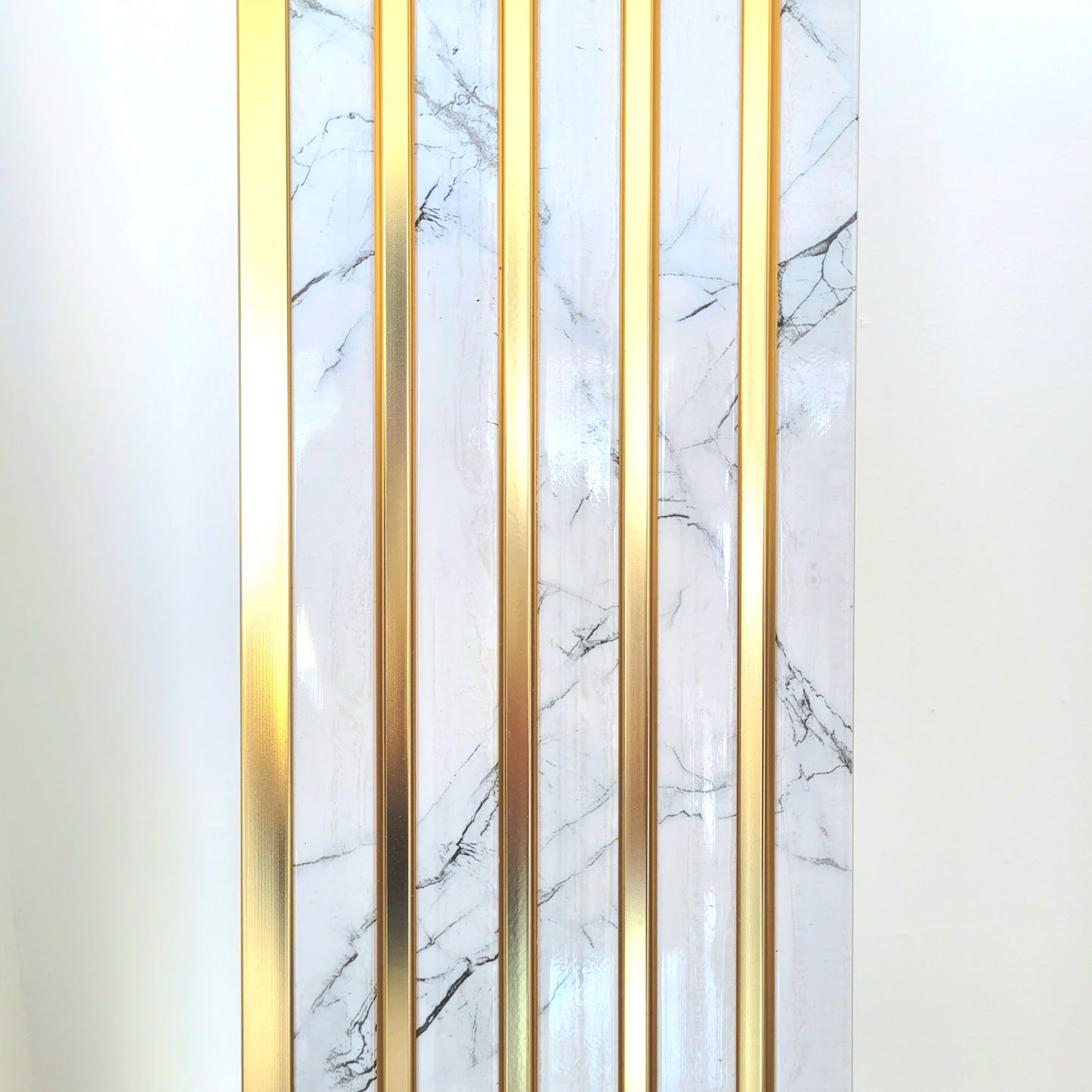 White and Golden charcoal louver and plank | 9.5 Feet * 6 Inch