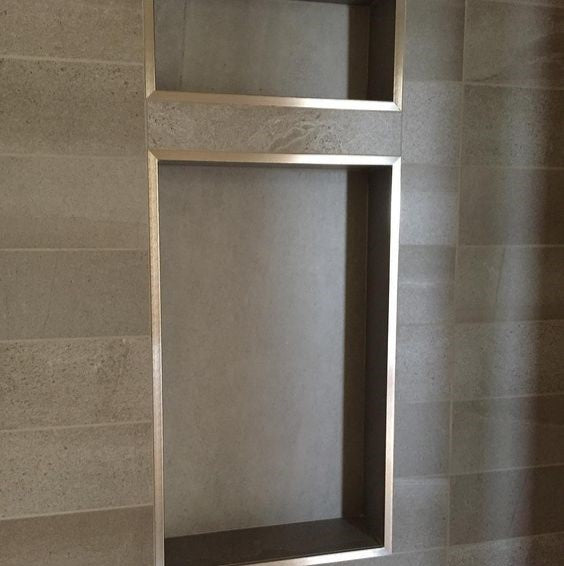 Silver Stainless Steel L Wall Corner Guard Profile | 8 ft