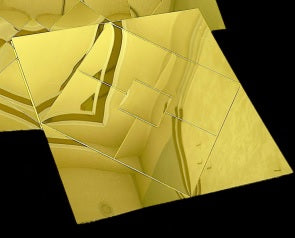 #MT21 Gold Acrylic Self Adhesive Mosaic Tile