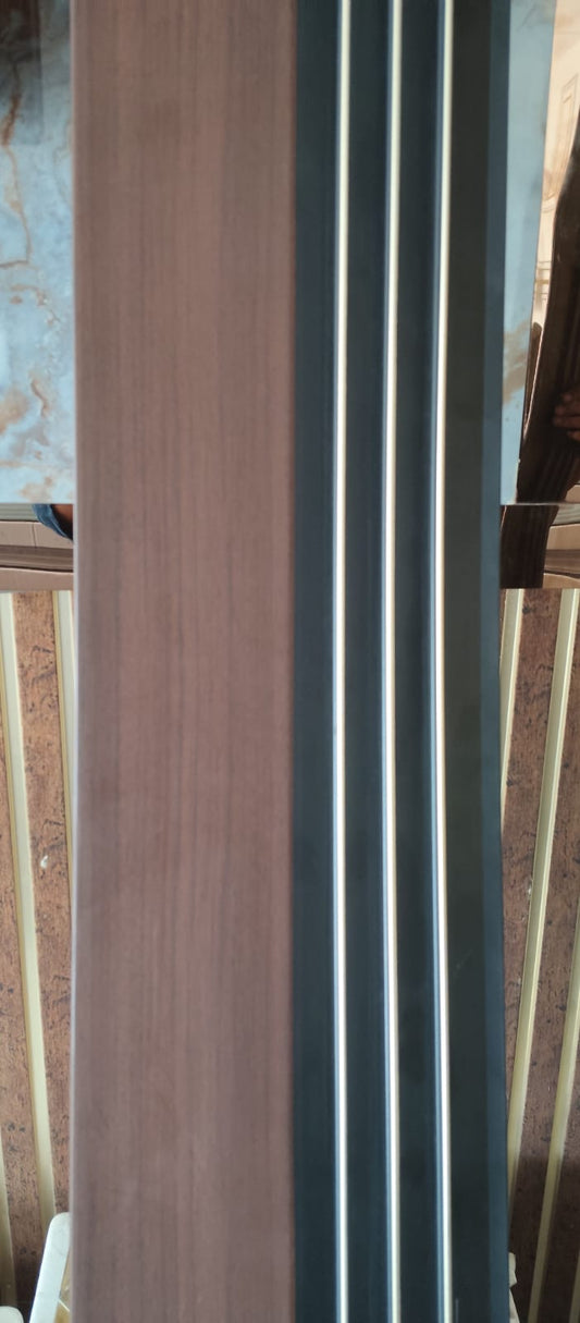 Brown Black charcoal louver and plank | 9.5 Feet * 6 Inch