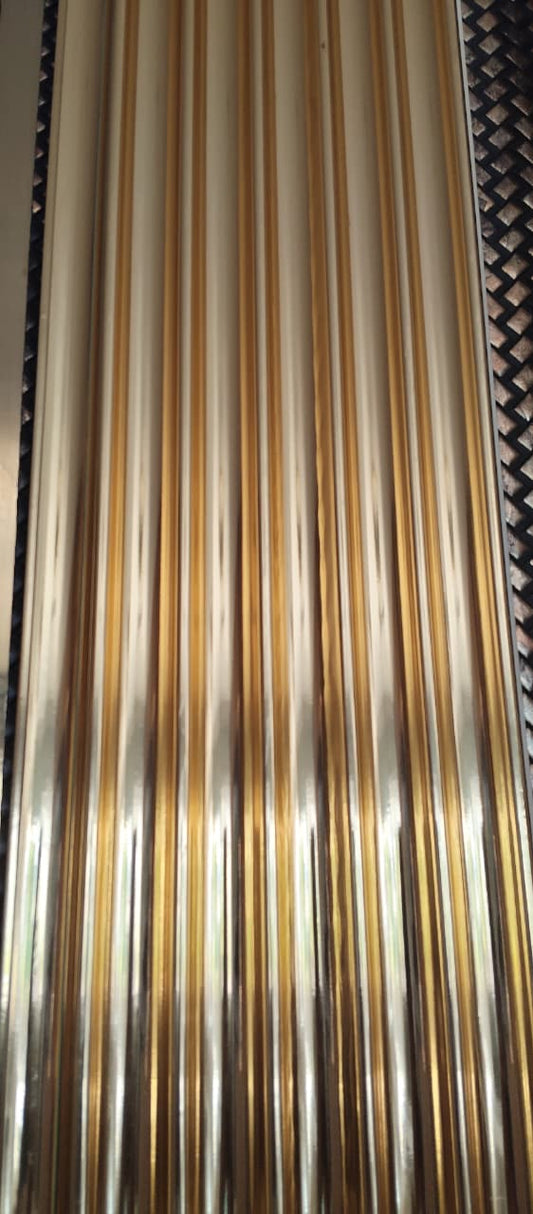 Golden Pattern 2 WPC Louver | 10 Feet * 6 inch