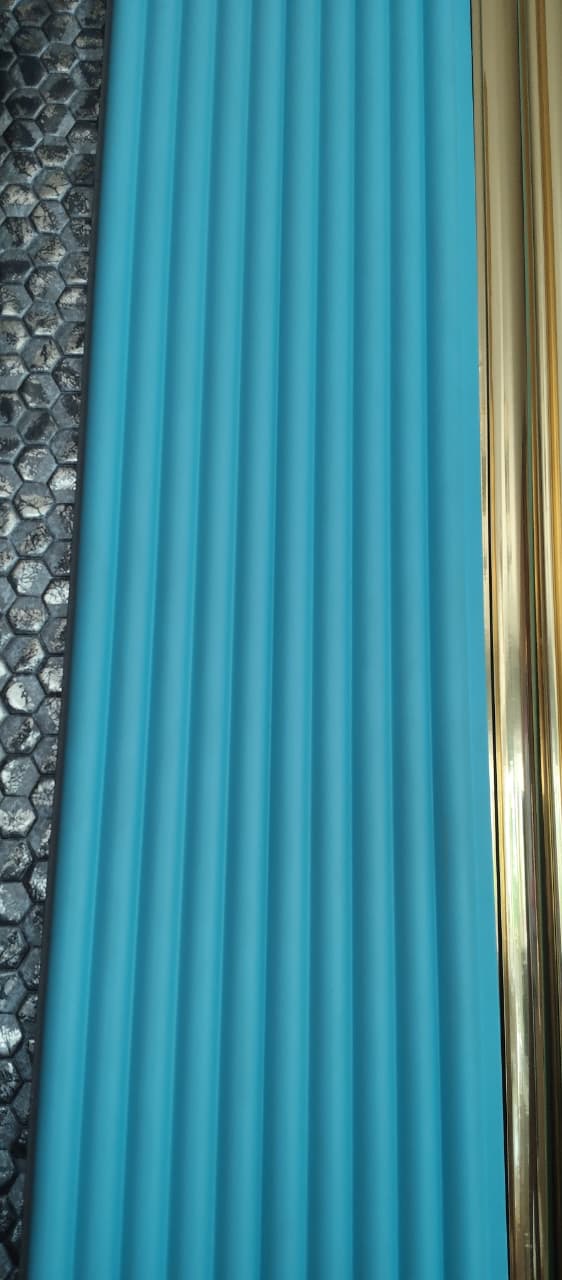 Blue Pattern 2 WPC Louver | 10 Feet * 6 inch