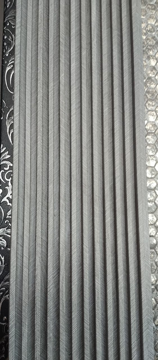 Grey  Pattern 2 WPC Louver | 10 Feet * 6 inch