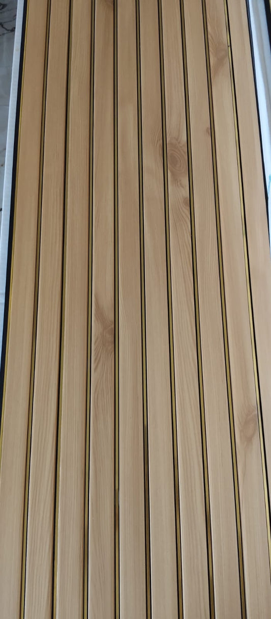 Light Wooden  WPC Louver | 9.5 Feet * 1 Feet