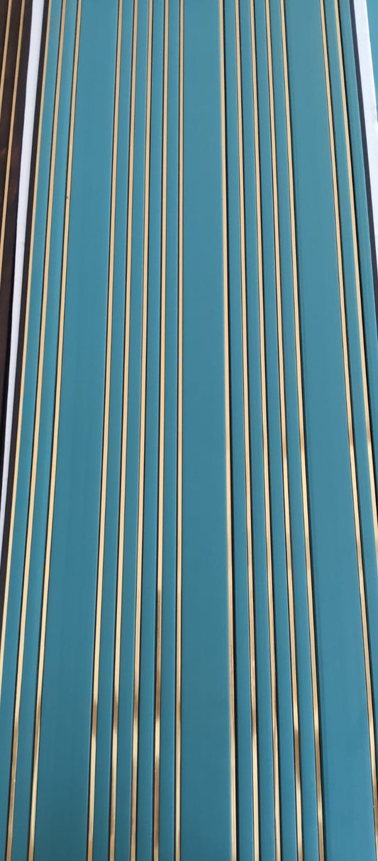 Pastle Green WPC Louver | 9.5 Feet * 1 Feet