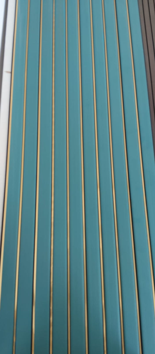 Pastle Green   WPC Louver | 9.5 Feet * 1 Feet
