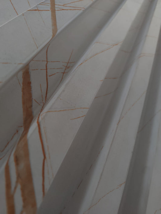 White WPC Louver |9.5 Feet * 6 inch