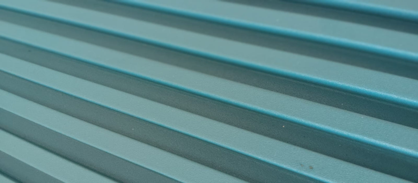 Pastle Green WPC Louver |9.5 Feet * 6 inch