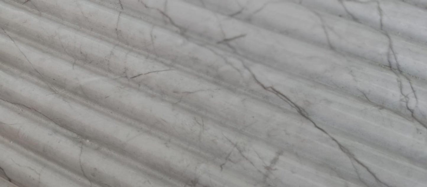 White WPC Louver |9.5 Feet * 6 inch