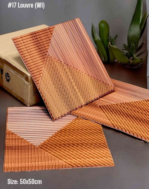 #17 Louver Wooden PVC Wall and Ceiling Panel